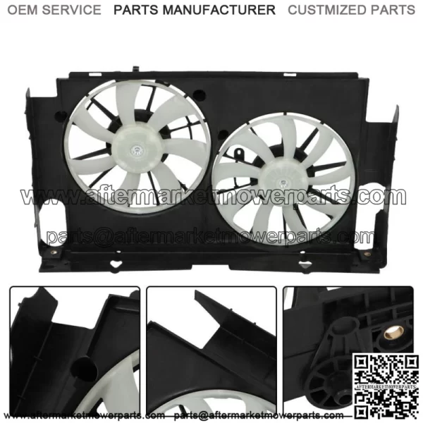 For 2013-2017 Toyota Rav4 Dual Radiator Condenser Cooling Fan Assembly TO3115177