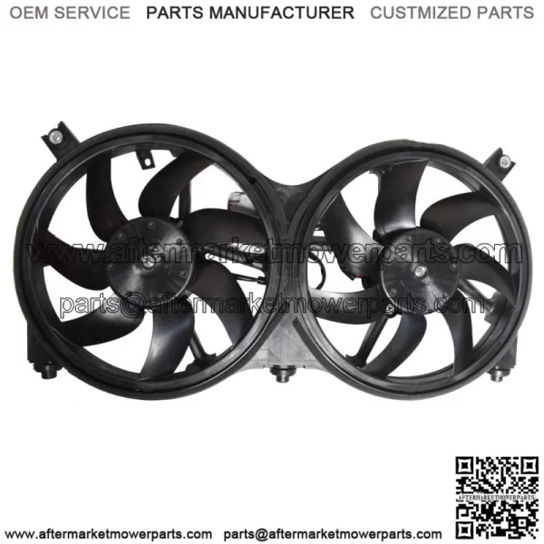 Dual Radiator and Condenser Fan Assembly For Nissan Pathfinder Infinity QX60