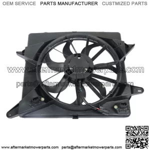For Cadillac SRX 2010 2011-2016 3.0 3.6L Radiator A/C AC Condenser Cooling Fan