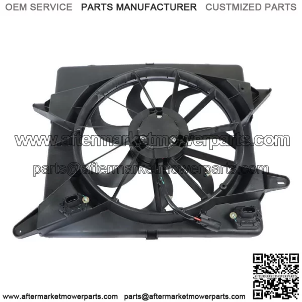 For Cadillac SRX 2010 2011-2016 3.0 3.6L Radiator A/C AC Condenser Cooling Fan