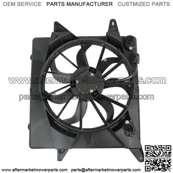 For Cadillac SRX 2010 2011-2016 3.0 3.6L Radiator A/C AC Condenser Cooling Fan - Image 4