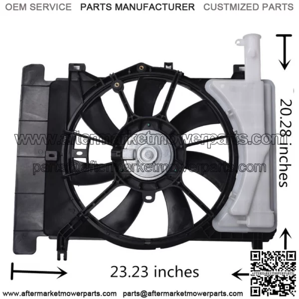 For 2008-2013 2014 Toyota Yaris Scion xD Radiator And Condenser Fan TO3115145 - Image 3
