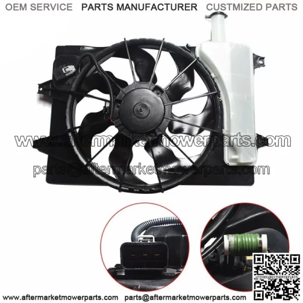Radiator AC Condenser Cooling Fan Assembly For 2017-2018 Elantra 2.0L HY3115156