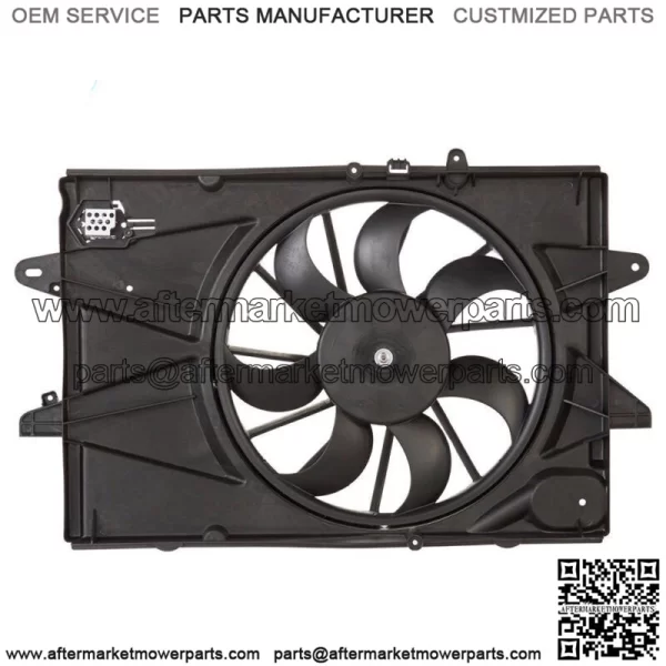 Radiator Condenser Cooling Fan Assembly For 2010-2017 Chevrolet Equinox 2.4L - Image 2