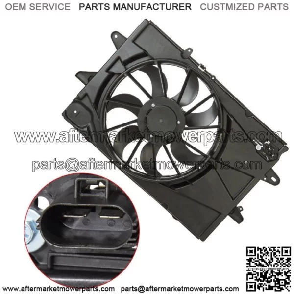 Radiator Condenser Cooling Fan Assembly For 2010-2017 Chevrolet Equinox 2.4L - Image 3