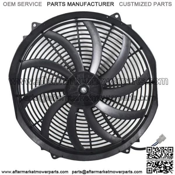 16" Electric Radiator Fan High 3000 + Cfm Thermostat Wiring Switch Relay Kit - Image 2