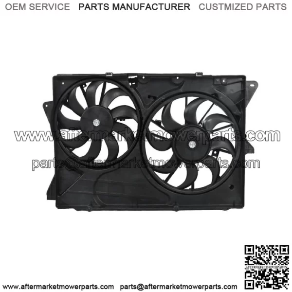 Engine Radiator Cooling Fan Assembly for 2013-19 Ford Explorer Flex Lincoln MKT - Image 2