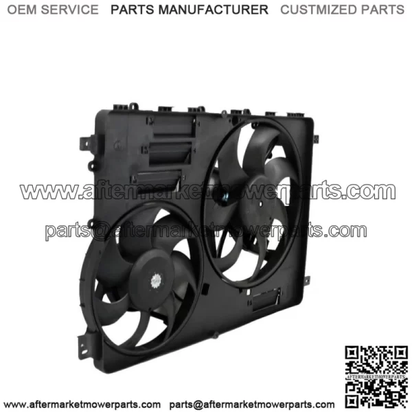 Radiator Cooling Fan Assembly w/ Control Module Shroud for Land Rover LR2 13-15 - Image 3