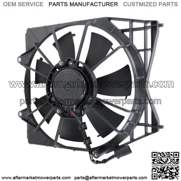 Right Engine Condenser Cooling Fan w/ Shroud Assembly For 2018-2022 Honda Accord - Image 3