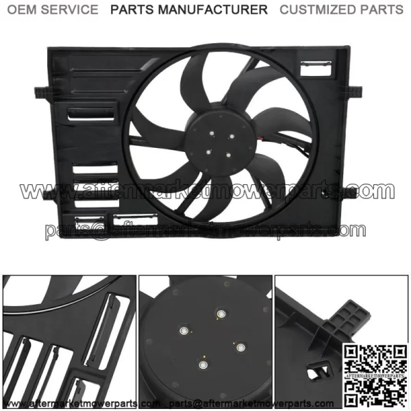 Radiator Cooling Fan Assembly 5Q0121203CL For VW Volkswagen Golf GTI Audi A3 - Image 2