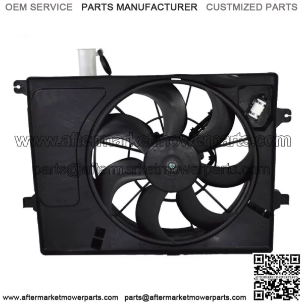 Radiator AC Condenser Cooling Fan Assembly For 11-13 Elantra 14 Forte 253803X100 - Image 2