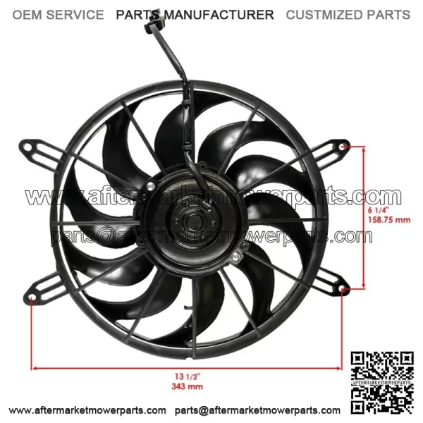 Radiator Cooling Fan Motor For Polaris Sportsman 570 4x4 6x6 2014 2015 2016-2021 (For: Polaris) - Image 2