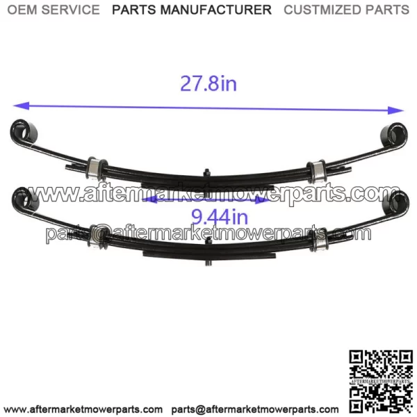 Fits For E-Z-GO TXT 1996-2013 Golf Carts Heavy Duty Rear Leaf Springs -Set Of 2 - Image 5