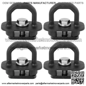 Truck Bed Side Wall Tie Down Hooks 4PC Set Black For Sierra Silverado Canyon (For: More than one vehicle)