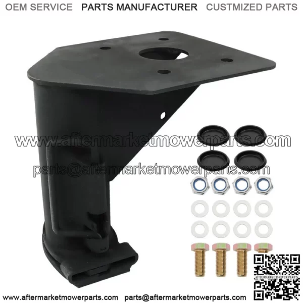 12" Fifth (5th) Wheel Camper RV Trailer Adapter Hitch to Gooseneck Ball Black