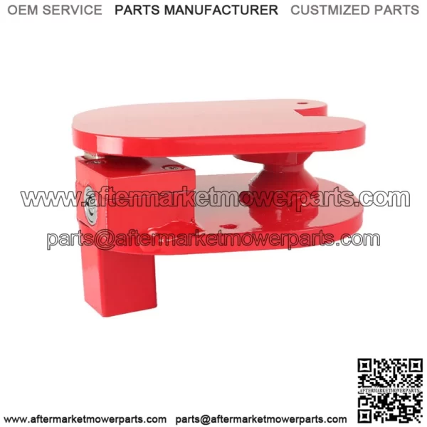 Steel Ball and Ring Hitch Lock Electro-Plated and Powder Coated Finish Red - Image 4