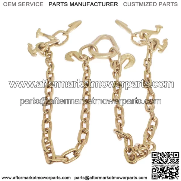 RJT Hook Chain V Bridle Tow Truck Winch Cable Pull Wrecker Recovery Grab 36'' - Image 3