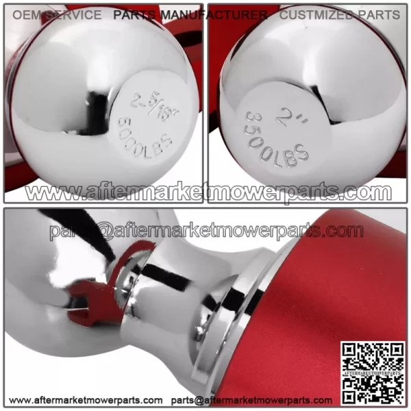 6-inch trailer hook 2"*2-5/16" with double pin # red - Image 2
