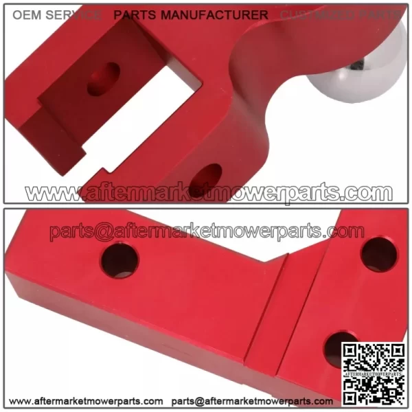 6-inch trailer hook 2"*2-5/16" with double pin # red - Image 3