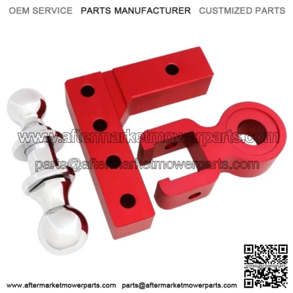 6-inch trailer hook 2"*2-5/16" with double pin # red - Image 4