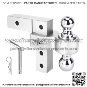 6-inch trailer hook 2"*2-5/16" with double pin #silver
