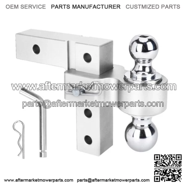 6-inch trailer hook 2"*2-5/16" with double pin #silver
