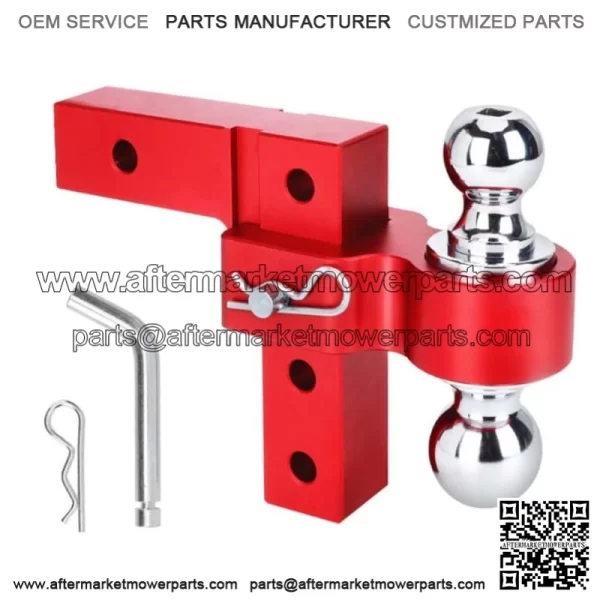6-inch trailer hook 2"*2-5/16" with double lock#red
