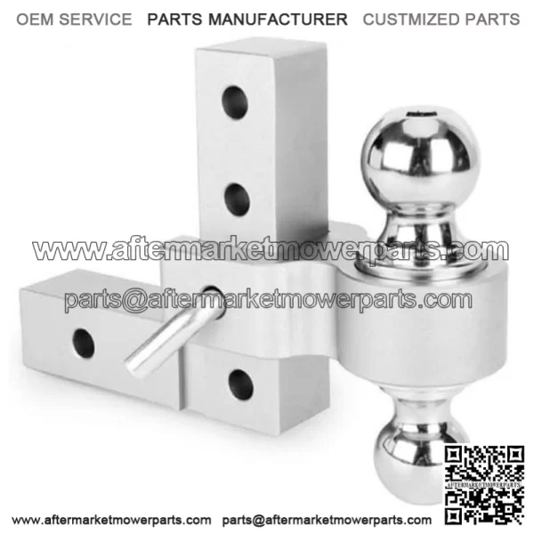 6-inch trailer hook 2"*2-5/16" with double lock#silver - Image 3