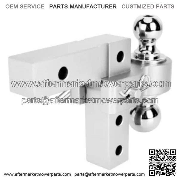 6-inch trailer hook 2"*2-5/16" with double lock#silver - Image 4