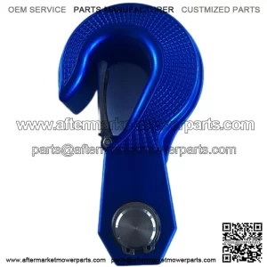 Snatch Block with Rotatable 360?? Hook, Aluminum Alloy Towing Hook for Car Truck Wrangler (Blue)