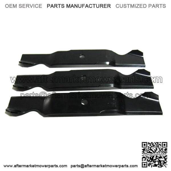 3 XHT BLADES FOR MTD CUB CADET 759-3820 759-3857 742-3013-0637 54" CUT 3"WI - Image 2