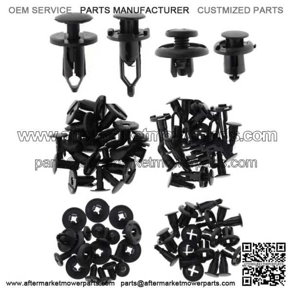 Set of 40 pcs Car Body/Bumper Push Pin Rivet Retainer Trim Moulding Clip Parts (For: More than one vehicle)