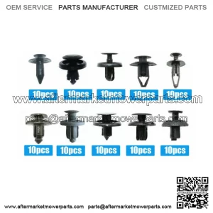 Set of 100 pcs Car Body/Bumper Push Pin Rivet Retainer Trim Moulding Clip Parts (For: More than one vehicle)