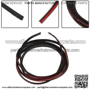 Sealing Strip 5MM*7MM Attachment Car Auto Parts Double-Sided Dustproof (For: More than one vehicle)