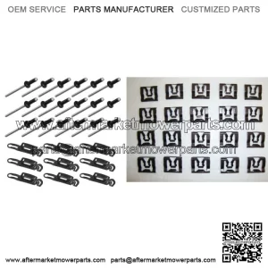 1980-1996 Ford F150 F250 F350 Complete Windshield Molding Trim Clip Kit