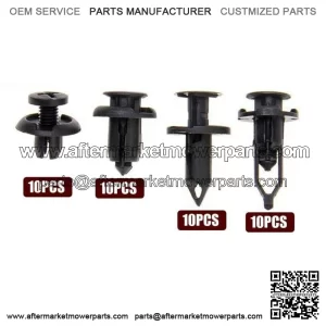 40X Car Body Rivet Push Pin Bumper Fender Retainer Trim Moulding Clips Parts Kit (For: Ford F-150)