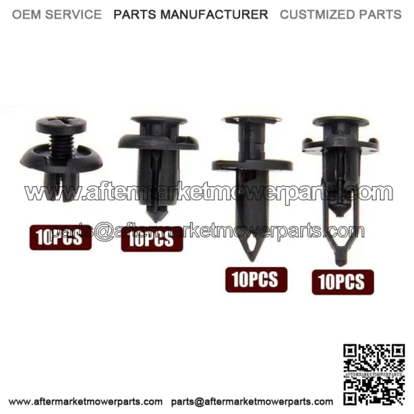 40X Car Body Rivet Push Pin Bumper Fender Retainer Trim Moulding Clips Parts Kit (For: Ford F-150)