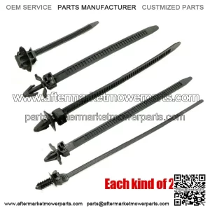 Line Cable Ties Zip Tie Push Rivet Clip Wiring Loom Harness Fastener Car Parts (For: Ford F-150)