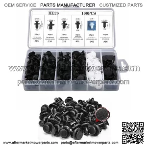 Car Parts 100x Fender Liner Fastener Rivet Push Clips Retainer 6 Size Universal (For: Ford F-150)