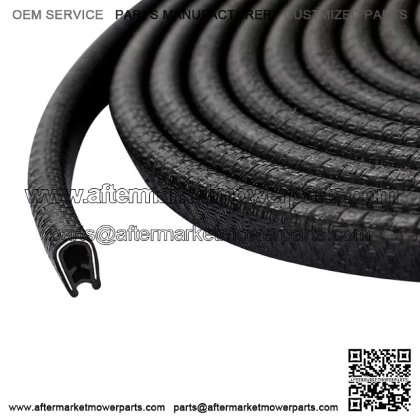 18m Rubber Seal Strip Decoration Car Parts Door Window Push-On Pinch Weld Trim (For: More than one vehicle)