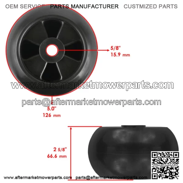 Deck Wheel Rollers For John Deere 318 322 330 332 425 445 455 - Image 3