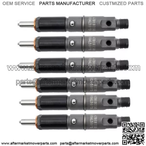 Fuel Injectors Set Of 6 0432131837 For 1989-1993 Dodge 5.9L 6BT Diesel