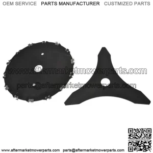 Trimmer Head 10 Inch & Chainsaw Tooth 9 Inch Steel Fits For Grass Brush Cutter