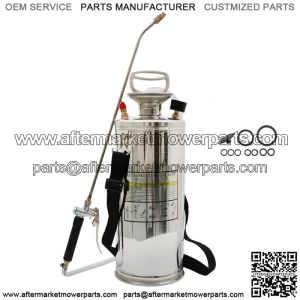 Stainless Steel Sprayer With Reinforced Hose Adjustable Nozzles 2 Gallon 8L