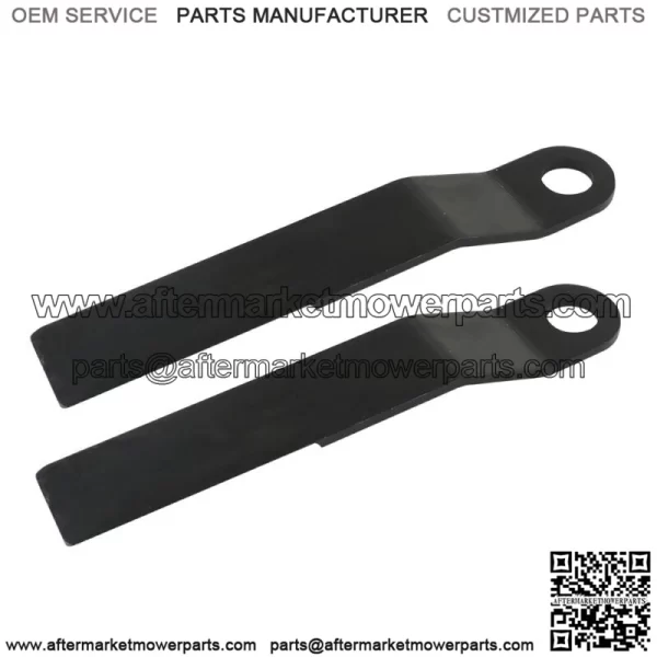 AR400 2pcs Heavy Duty Steel Mower For King Skidsteer Brush Hog Cutter Blades