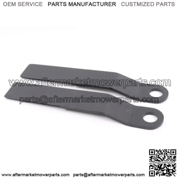 AR400 2pcs Heavy Duty Steel Mower For King Skidsteer Brush Hog Cutter Blades - Image 2