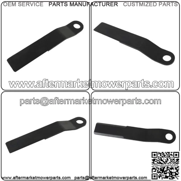 AR400 2pcs Heavy Duty Steel Mower For King Skidsteer Brush Hog Cutter Blades - Image 3