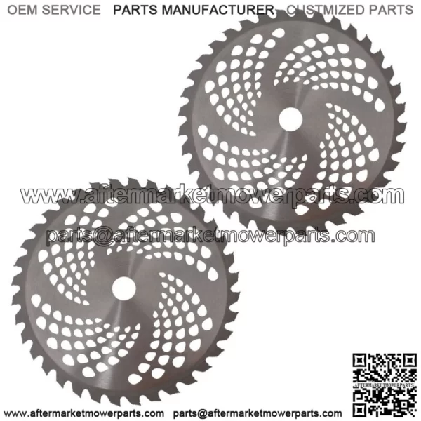 2 Pack Carbide Tip Brush Blades Fit For Cutter Trimmer Weed Eater 9" x 36T - Image 3