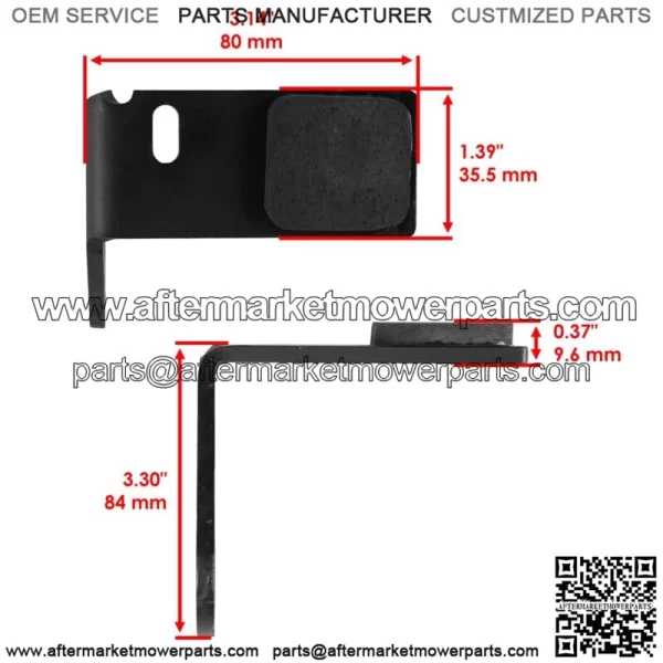 AUC17430 GY22309 Mower Deck Blade Brake Pad for John Deere Lawn Tractor - Image 2