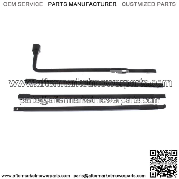 Spare Tire Lug Wrench Jack Tool Kit For 2000-14 Chevy Silverado 1500 GMC Sierra - Image 2